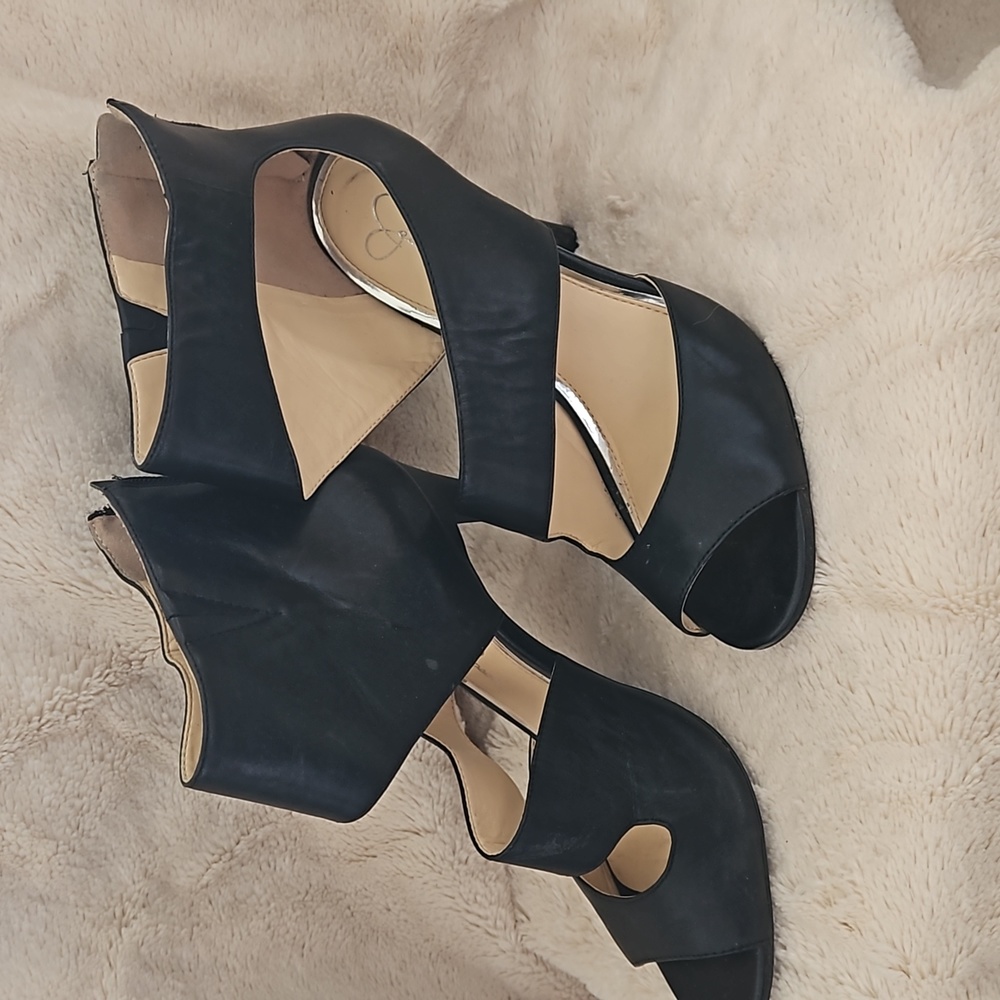 Jessica Simpson Eleeya Heels size 7.5 Black